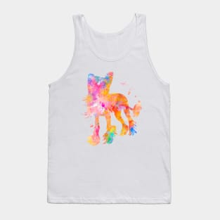 Chinese Crested Dog Watercolor Painting Tank Top